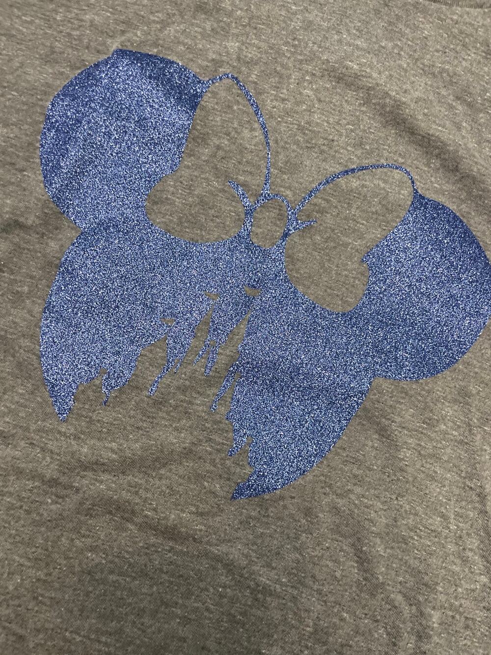 Glitter Minnie Mouse Custom Disney Shirt Size XL